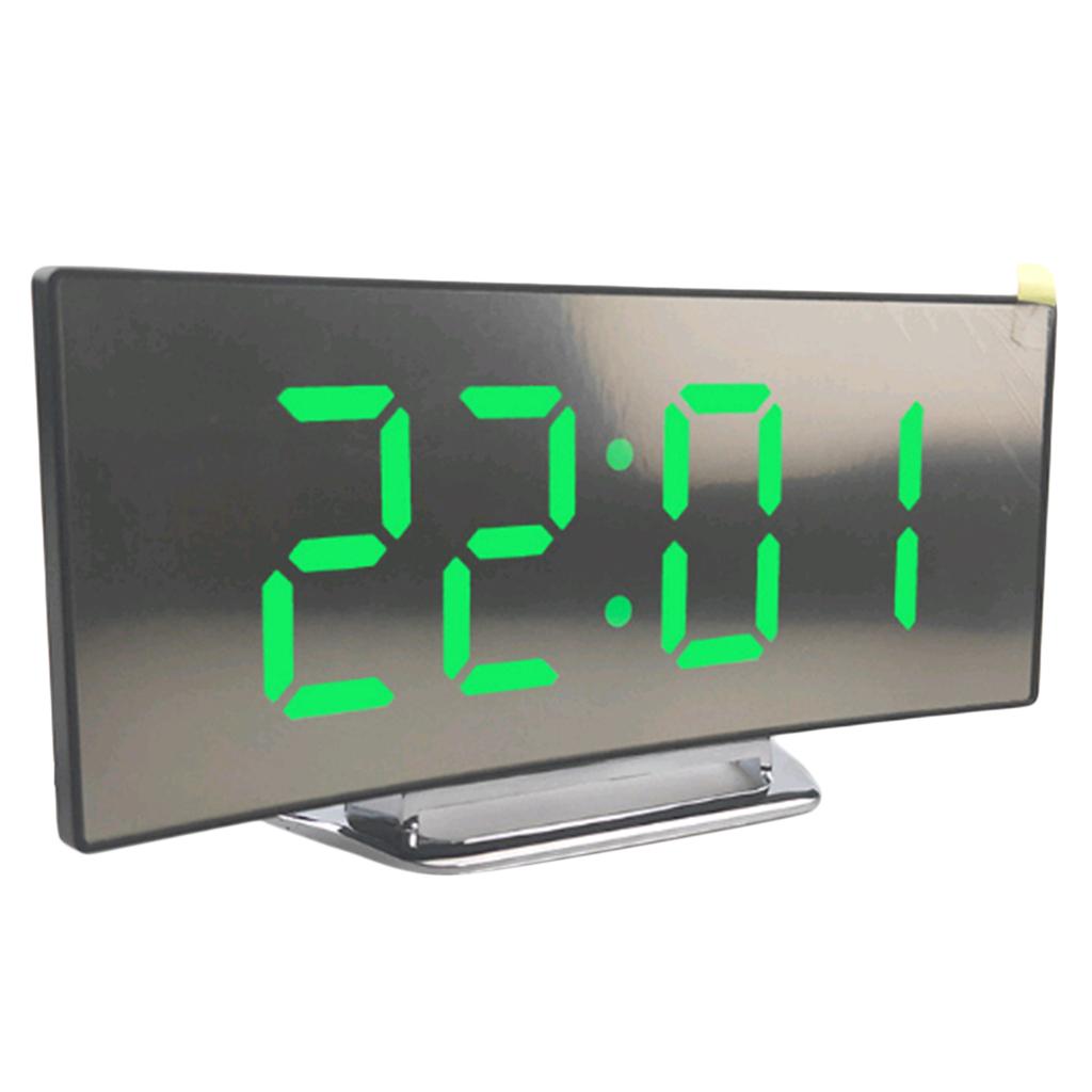 4 Pieces Modern Digital LED Clock Alarm Clock Desktop LED Calendar Clock