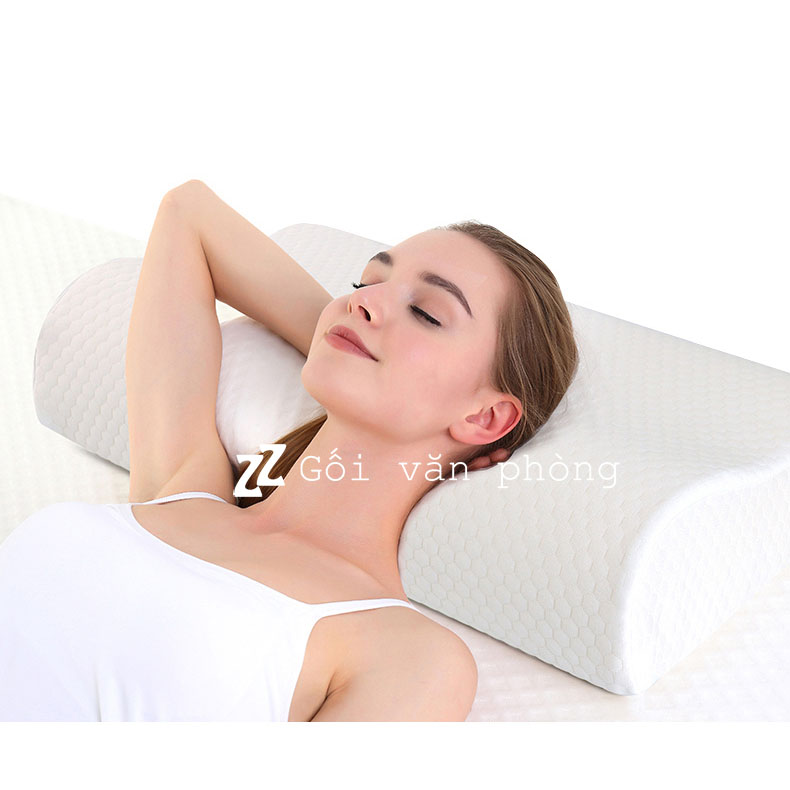 Gối cao su non trắng vỏ sợi tre ZURI PILLOW GDH-06