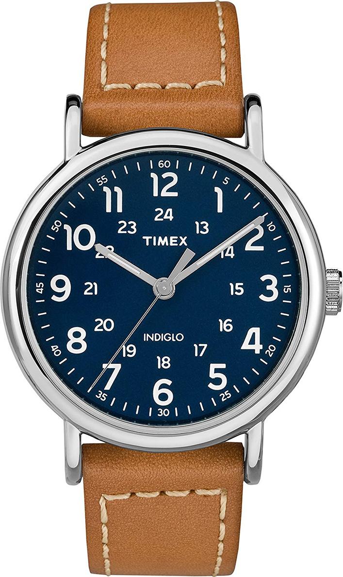 Đồng hồ Nam Timex Weekender 2-Piece Leather Strap Watch Gift Set - TWG019200 (40mm)