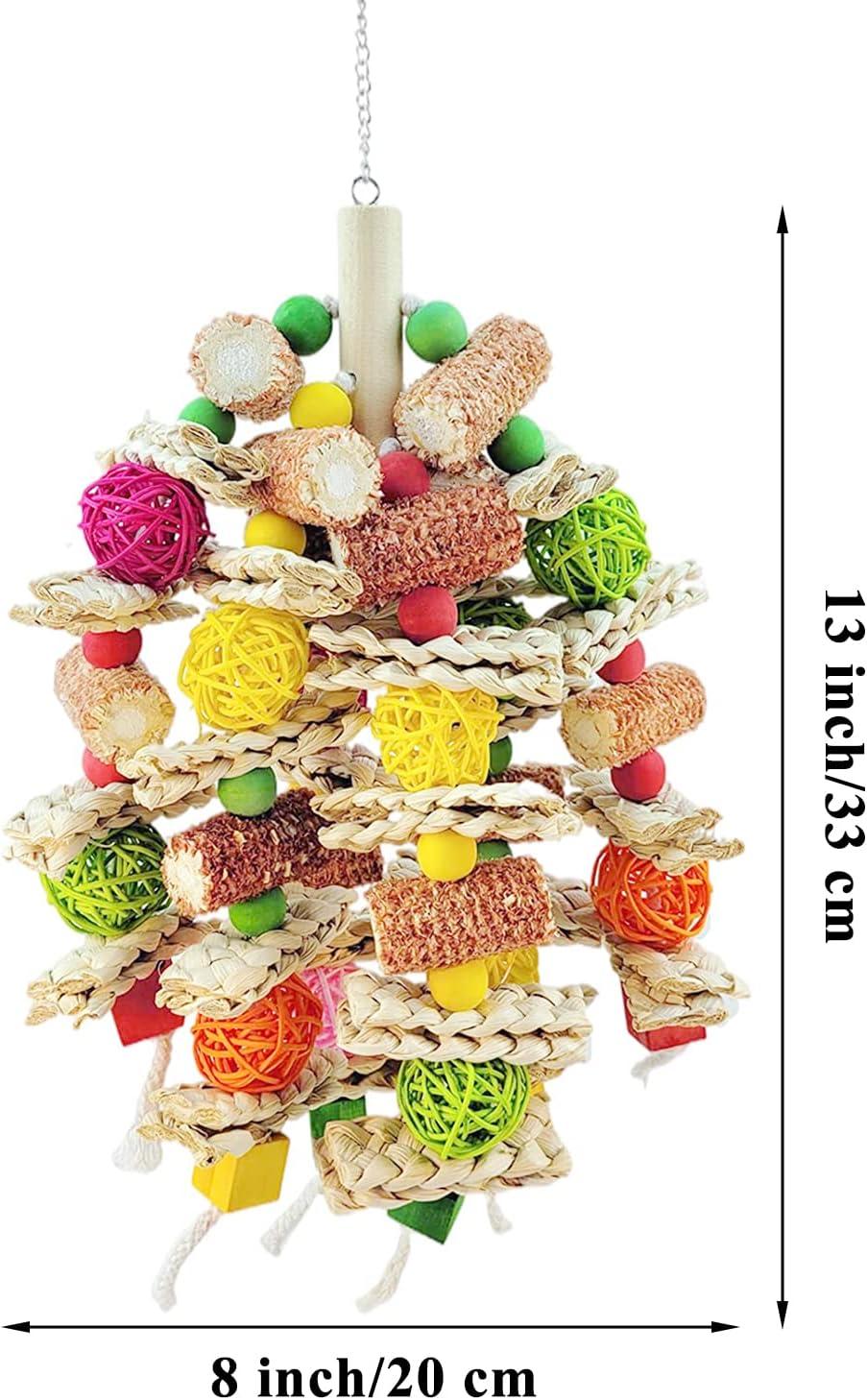 Đồ chơi cho vẹt lớn, đồ chơi cho chim nhai, đồ chơi cho vẹt bằng gỗ