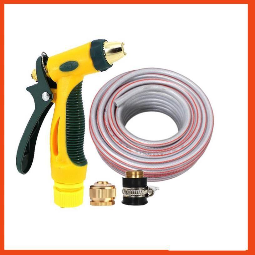 Bộ dây vòi xịt nước rửa xe, tưới cây tăng áp 3 lần,loại 3-5M  206317