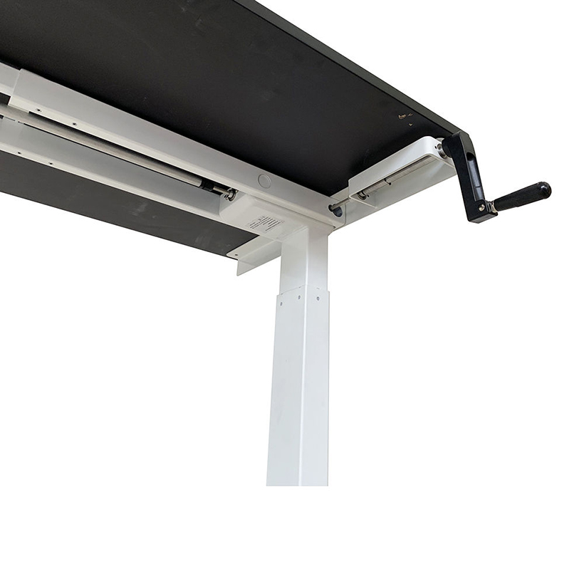 Bàn FlexiBasic 60x120cm nâng hạ bằng tay quay, mặt bàn gỗ tre ép