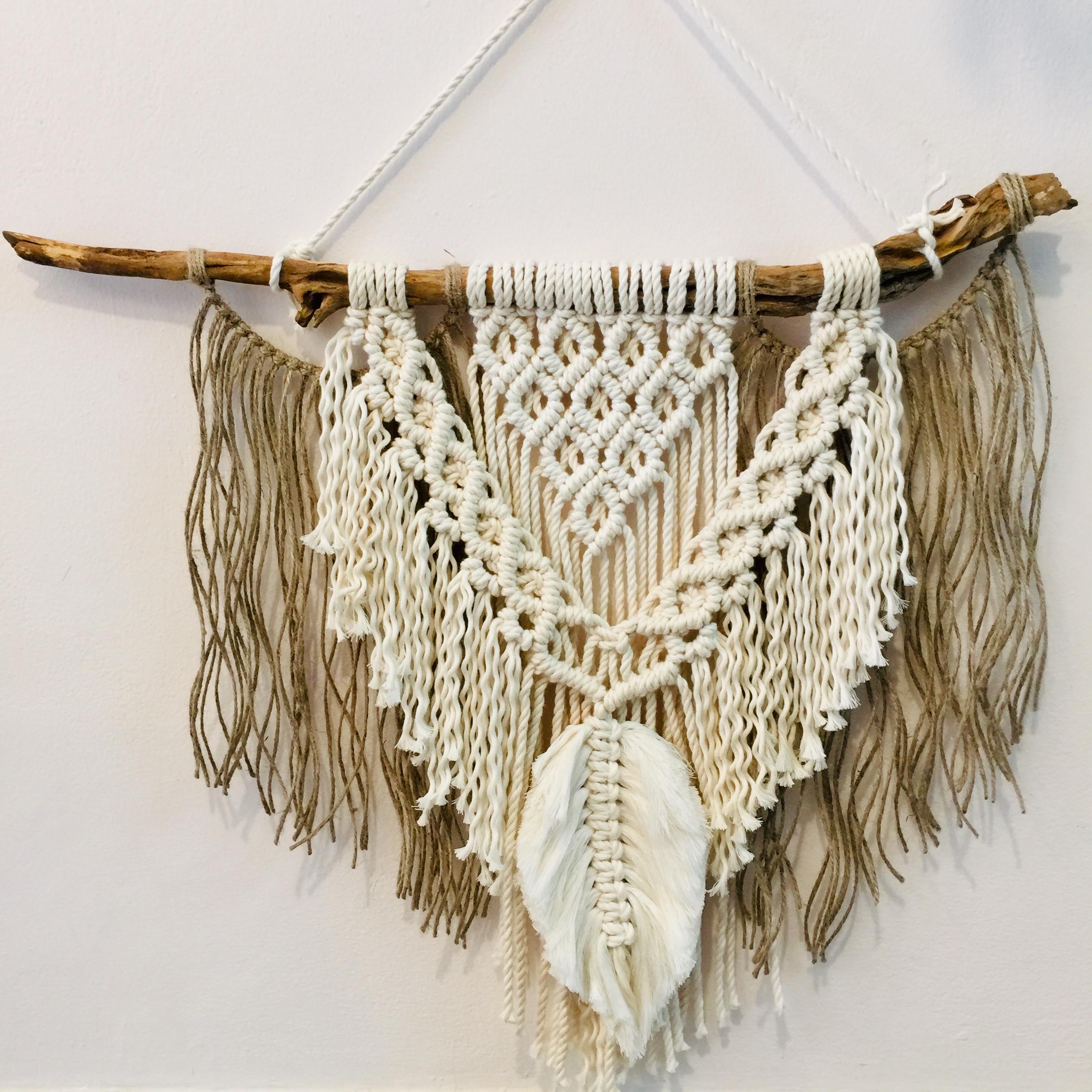 Dây thừng macrame loại 3 xoắn - chất liệu cotton size 3mm, 4mm, 5mm -500 gr
