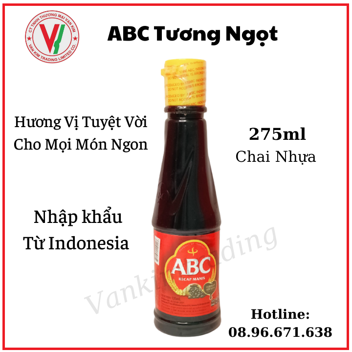 Tương Ngọt ABC Kecap Manis 275m Chính Hãng, Nhập Khẩu Indonesia - Hương Vị Tuyệt Vời Cho Mọi Món Ngon