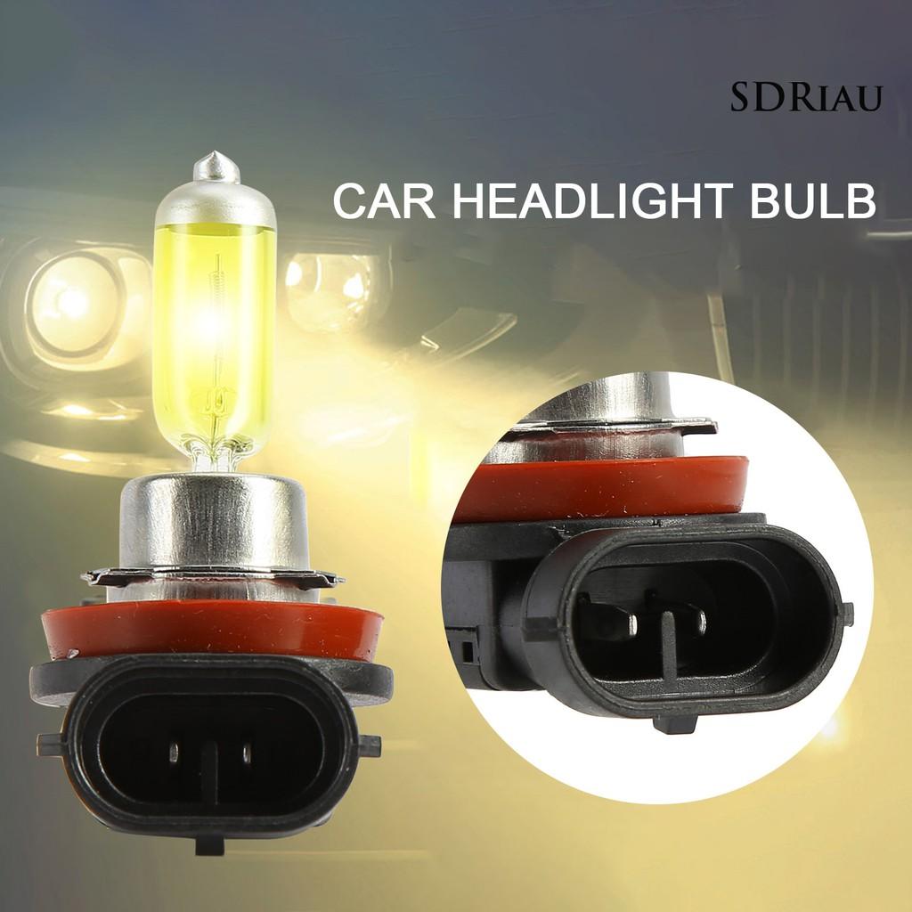2 Bóng Đèn Halogen 12v 55w H11 3000k Thay Thế Cho Đèn Pha Xe Hơi