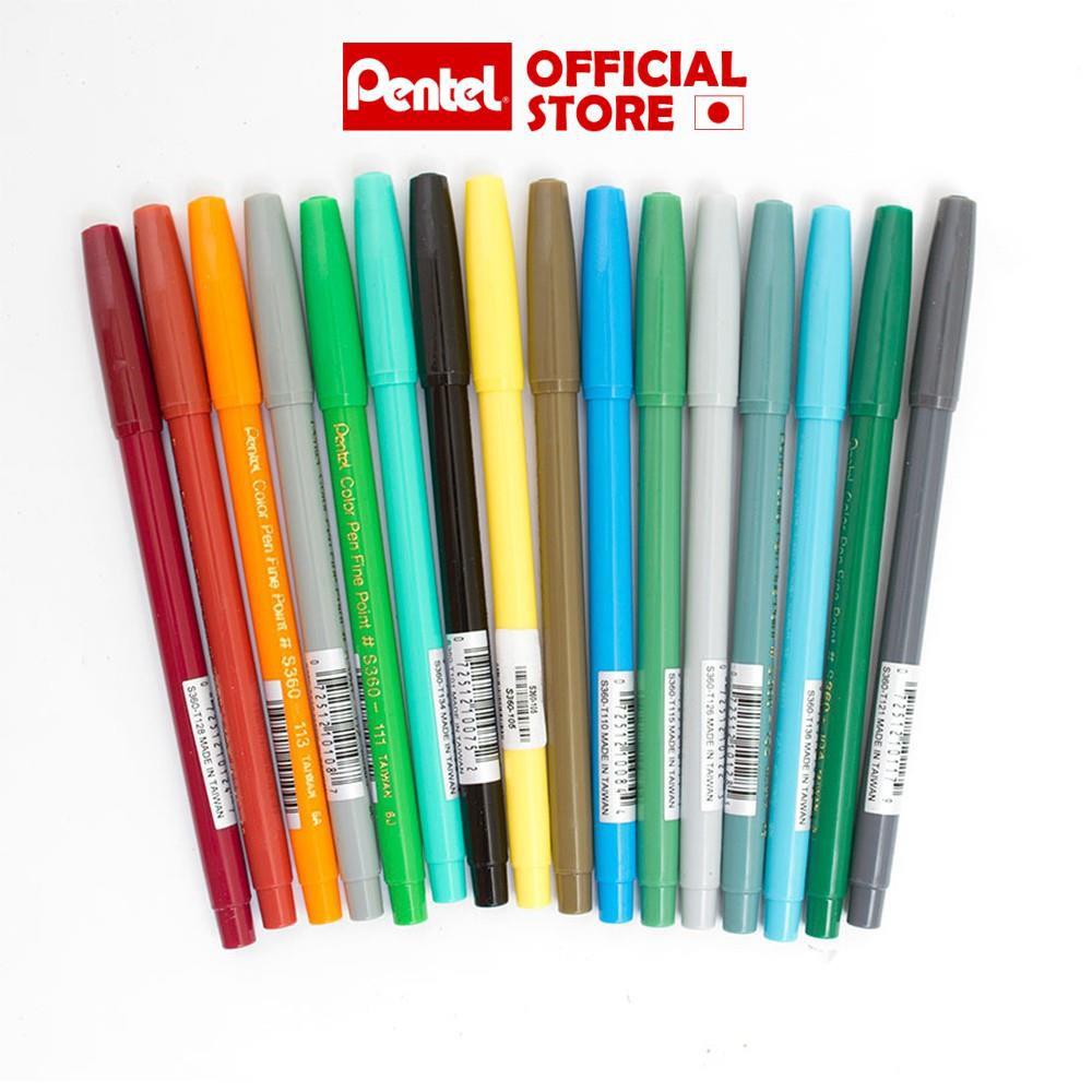 Bút dạ màu Pentel S360 (bán lẻ 24 màu)