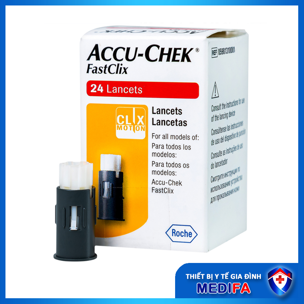 Hộp 24 kim chích máu Accu-Chek FastClix dùng cho máy Accu-Chek Performa và Accu-Chek Guide