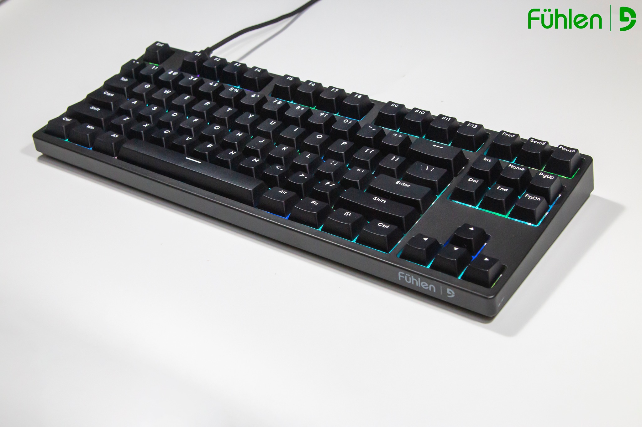 Bàn phím cơ gaming Fuhlen CK87S red switch, hot swap, led RGB, chỉnh app- Hàng chính hãng
