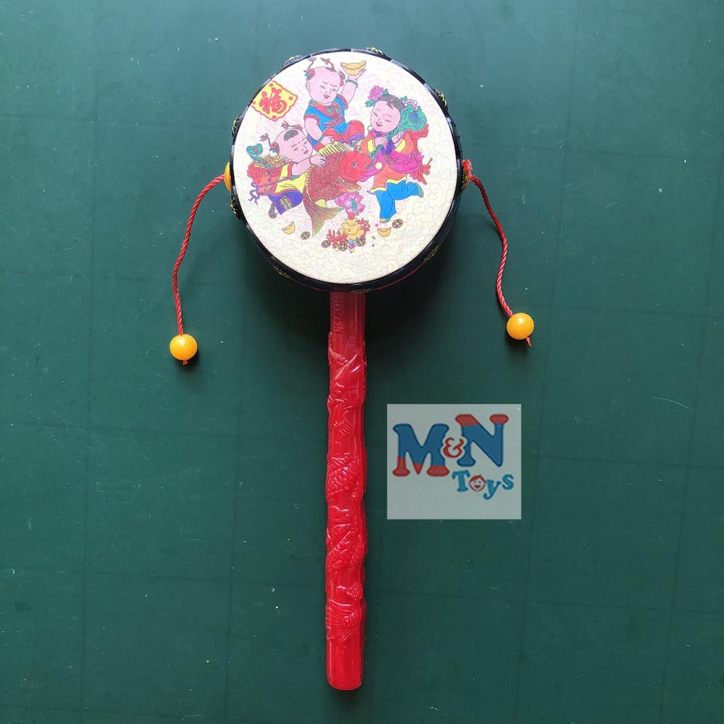 Trống lắc trống bỏi , xúc xắc cầm tay cho bé chơi Trung Thu