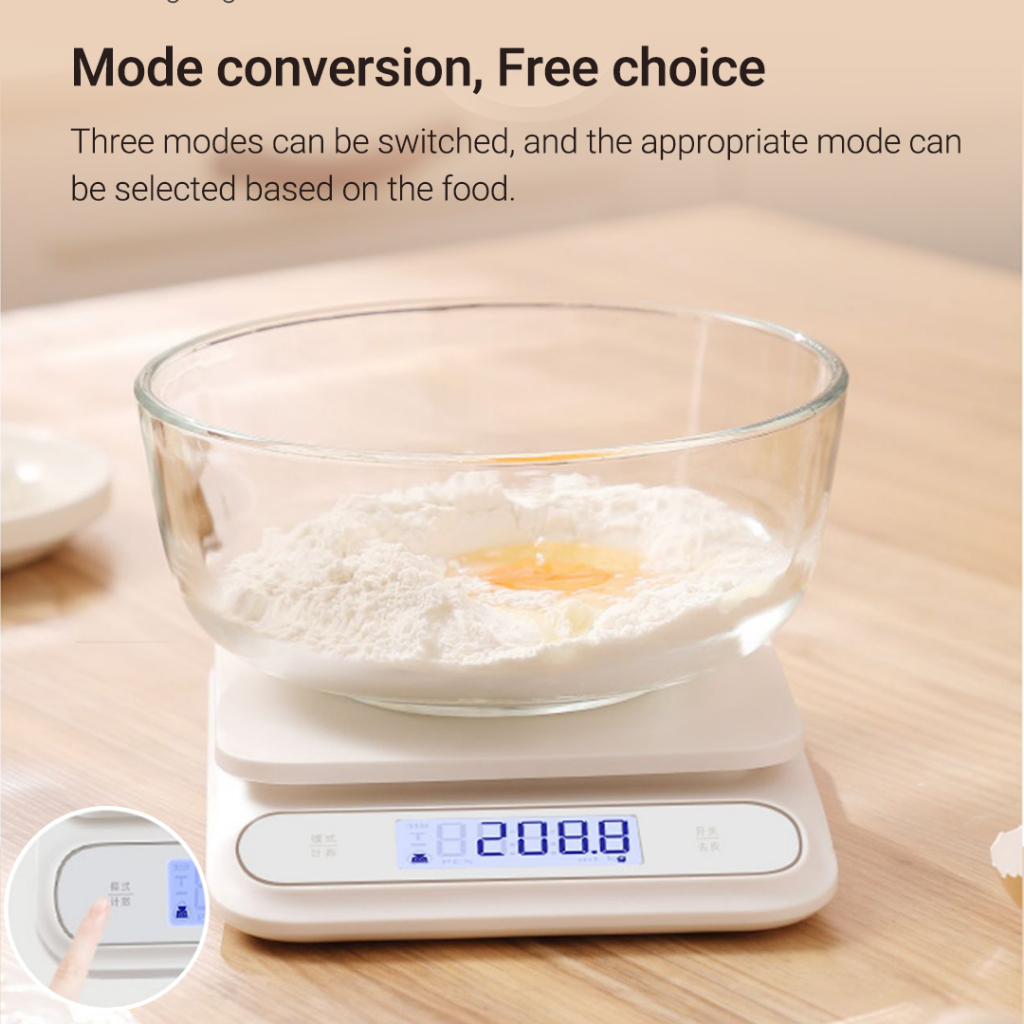 Cân Điện Tử Xiaomi Youpin SENSSUN 0.1g Độ Chính Xác Cao Chống Thấm Nước IP67 Có Màn Hình Hiển Thị Đèn Nền