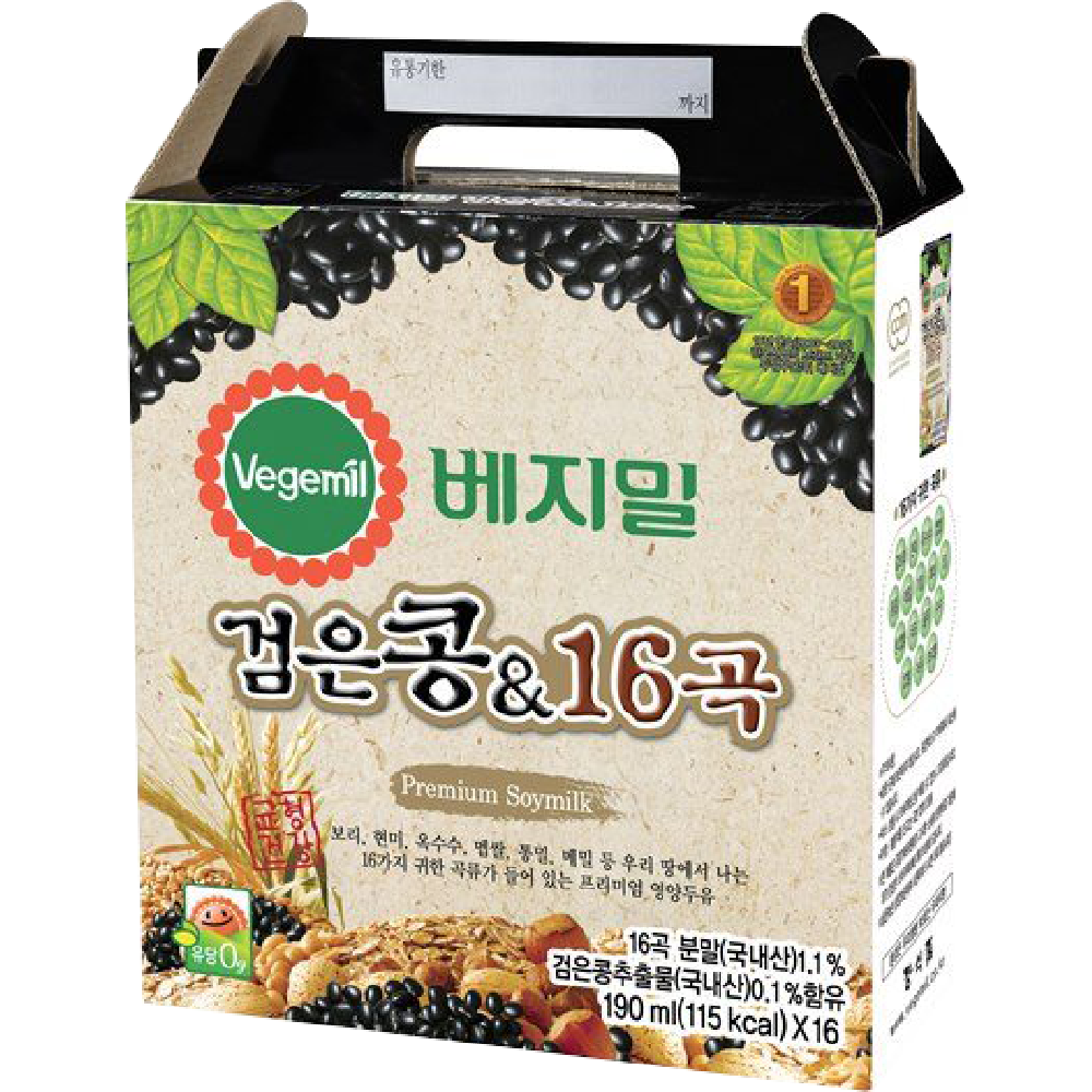 Thùng Sữa Hạt Vegemil 
Đậu Đen & 16 Loại Ngũ Cốc 190ml