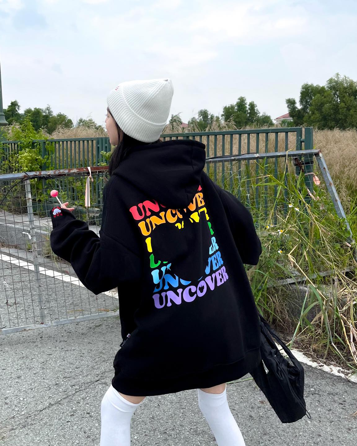 Áo hoodie unisex uncover basic Áo khoác nỉ uncover basic ver2 full tag - Gin Store