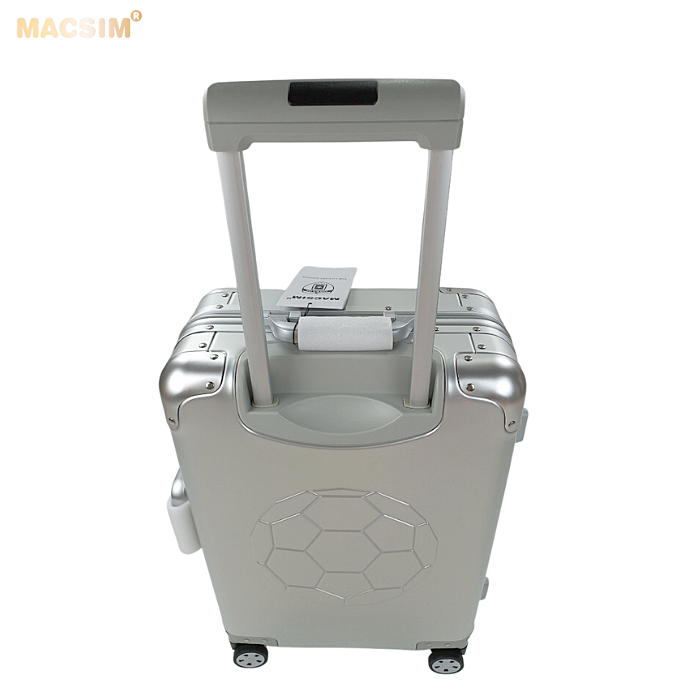 Vali hợp kim nhôm nguyên khối MS1313 Macsim cao cấp màu bạc cỡ 20inches