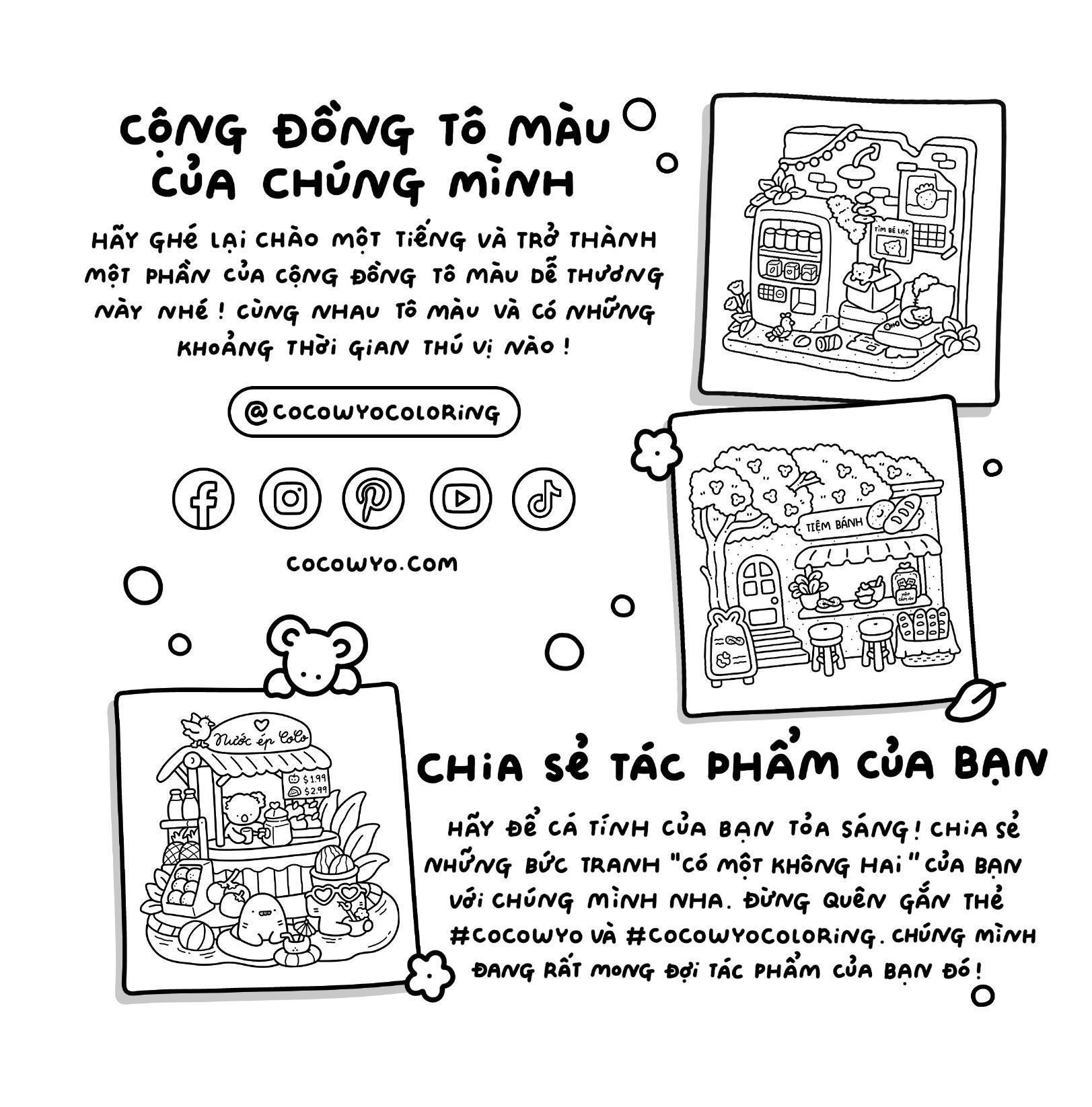 Sách - Tô Màu Coco Wyo - Góc Nhỏ Ấm Áp