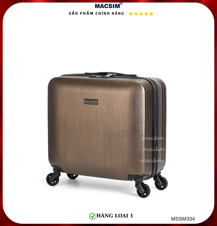 Vali cao cấp Macsim Smooire MSSM334 cỡ 16 inch màu gold - Hàng loại 1