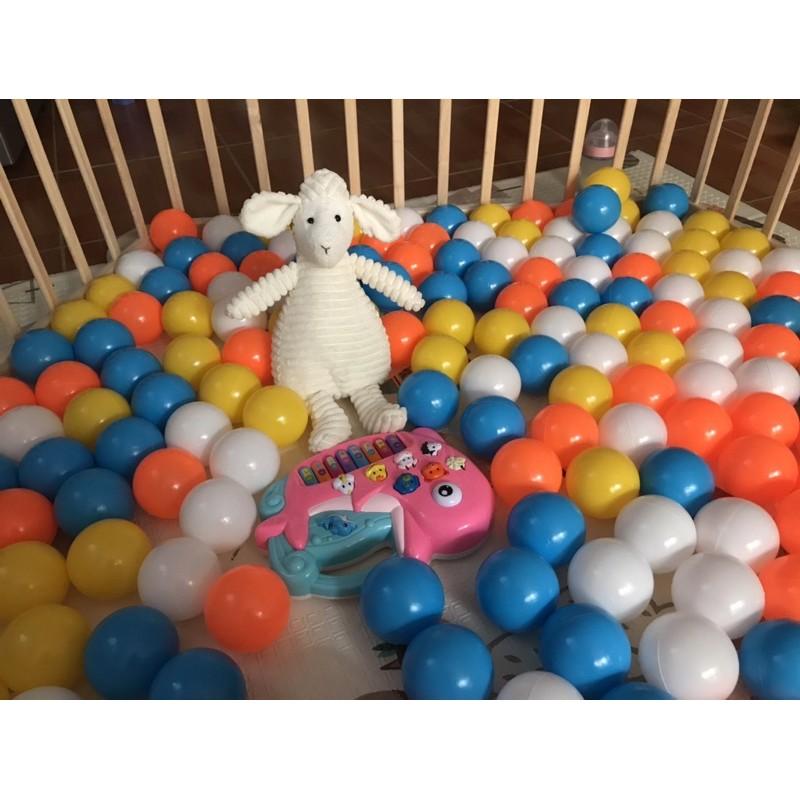 Bóng nhựa mềm 8cm - Nhựa An Toàn và không mùi cho bé
