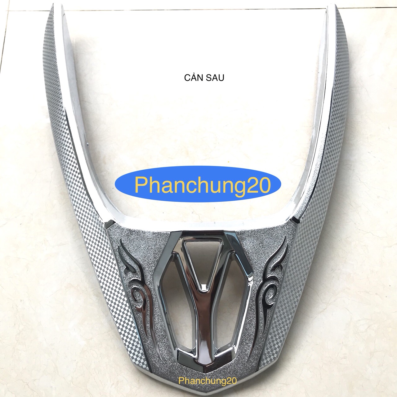 ỐP TAY DẮT SAU  DÙNG CHO ĐỜI XE HONDA LEAD 2022 2023 2024 CROM
