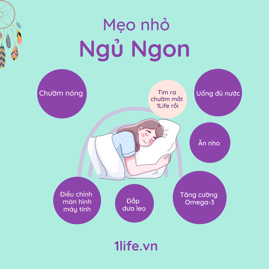 Gối thảo mộc chườm mắt nóng lạnh 1LIFE