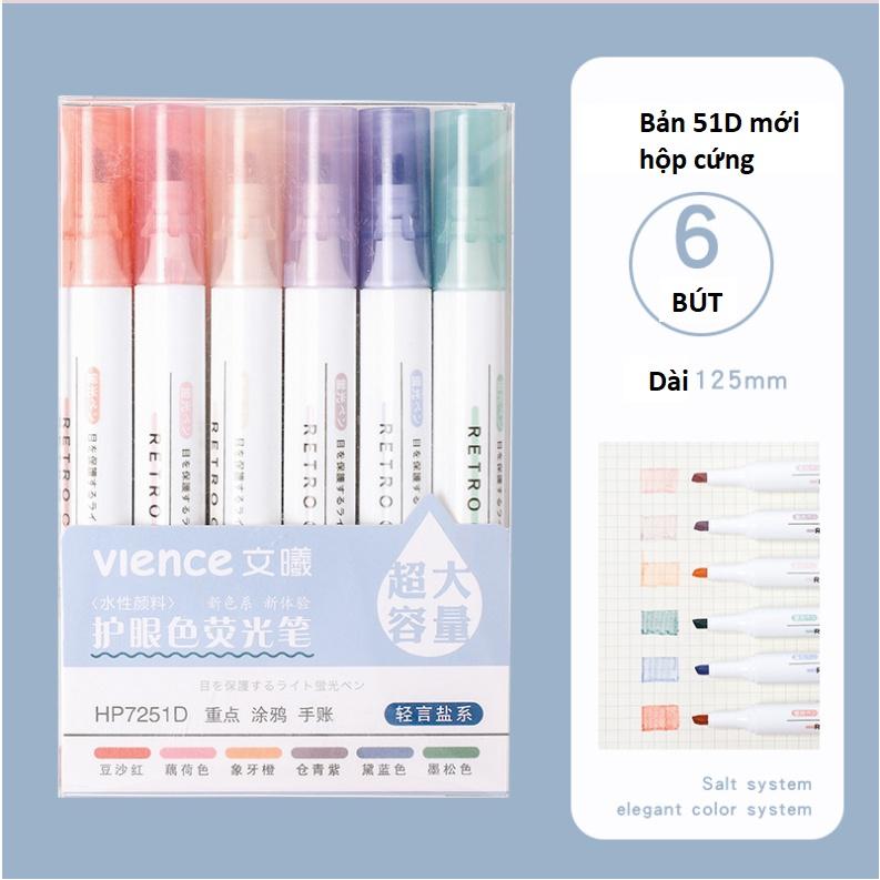 Bút highlight pastel dạ quang ghi nhớ dòng dễ thương đánh dấu nhiều màu ST225