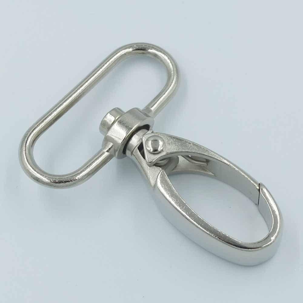10 mảnh clip có thể xoay, khóa móc 38 mm, kích hoạt kim loại cho đồ thủ công bằng da, dây đai, dây buộc, dây chằng