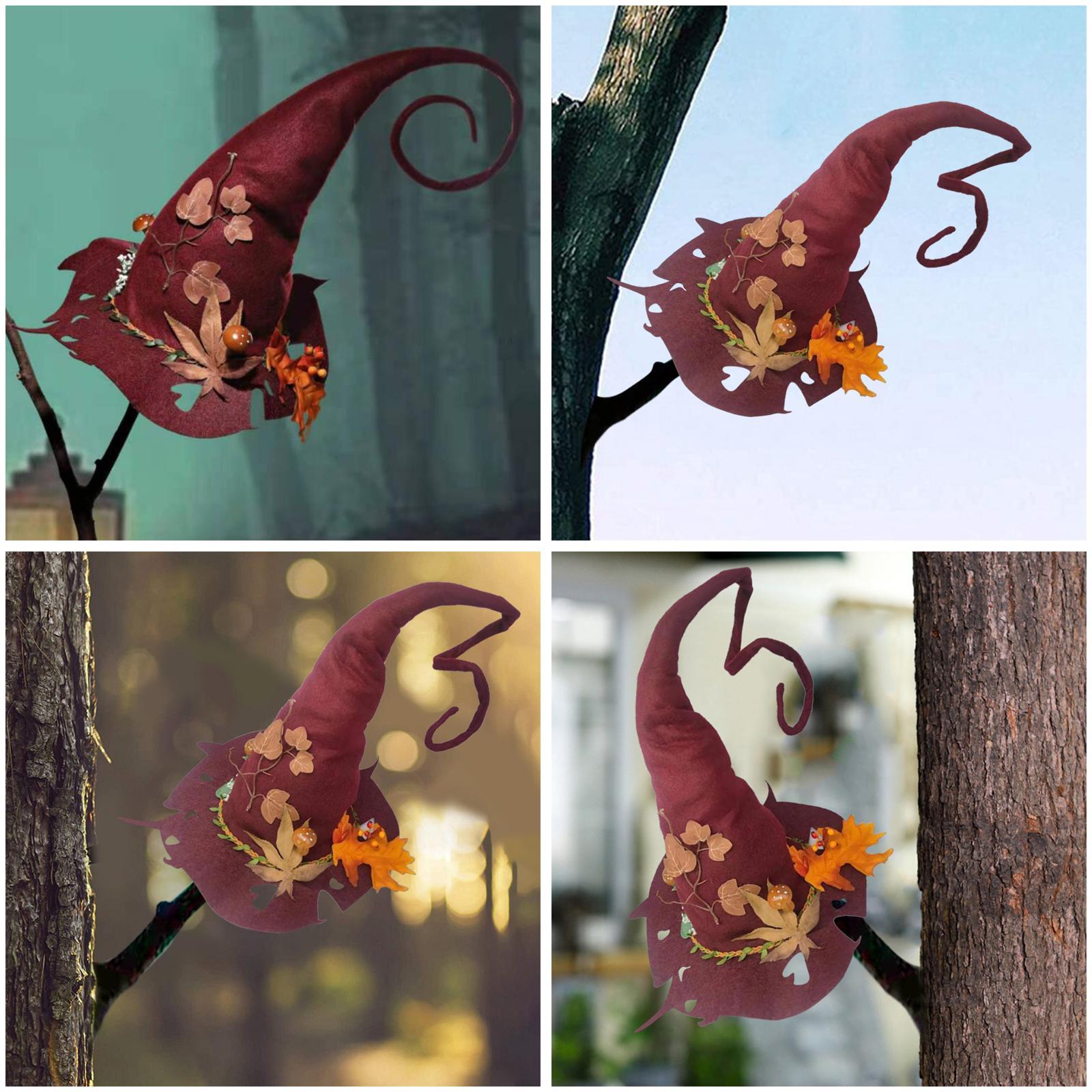 Witch Hat Wool Knitted for Party Masquerade Cosplay Costume