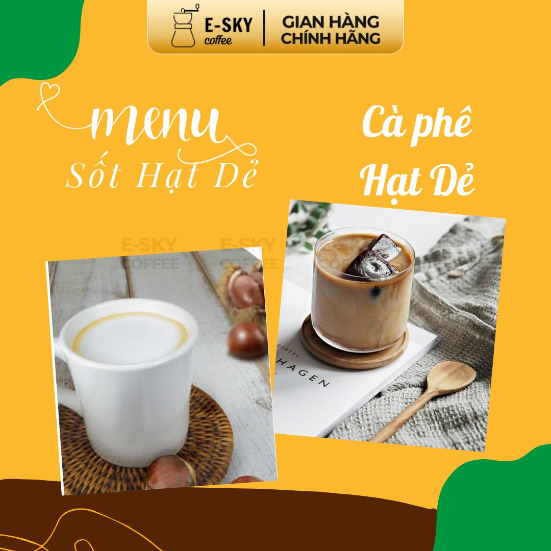 Sốt Hạt Dẻ Pomona Maroon Sauce Nguyên Liệu Pha Chế Cà Phê Trà Sữa Hàn Quốc Chai 2kg