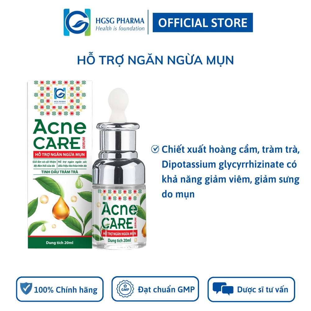 Serum tràm trà HGSG pharma ACNE CARE (Chai 20ml)