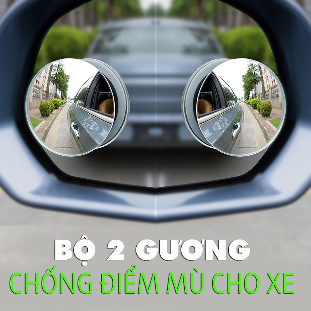 Gương Cầu Lồi ô tô cao cấp dododios gắn kính chiếu hậu, không viền, xóa điểm mù - Hàng Chính Hãng