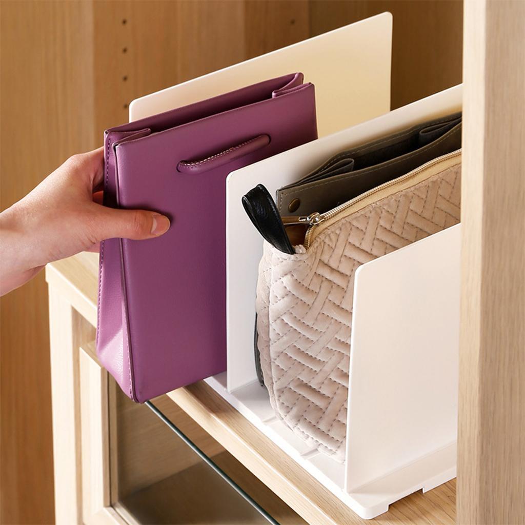 Shelf Dividers Mount Organization Handbags Books Shelf Separators for Towels