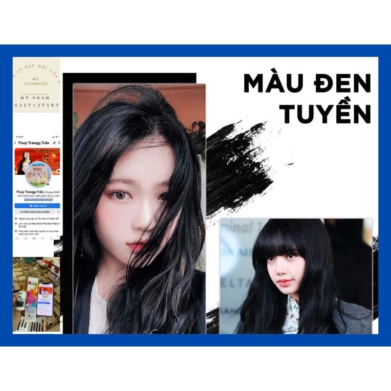 Sét Thuốc nhuộm Tóc Đen Tuyền kèm oxi và gang tay