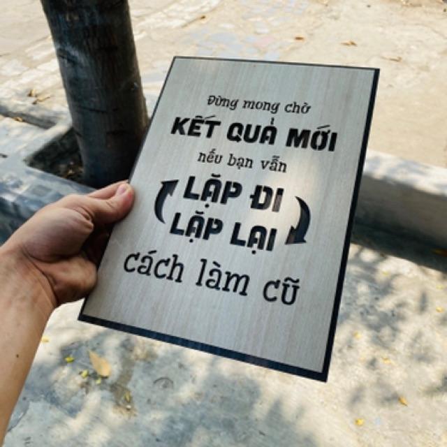 Tranh Poster Nổi Tiếng TBIG038: Đừng mong chờ kết quả mới nếu vẫn làm theo cách cũ