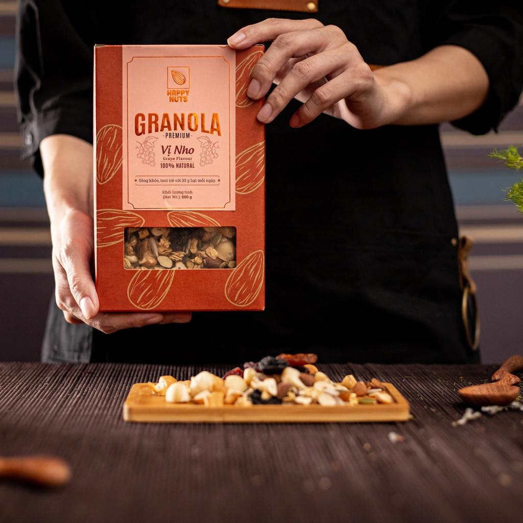 Granola Premium - Vị nho HAPPY NUTS 500gr