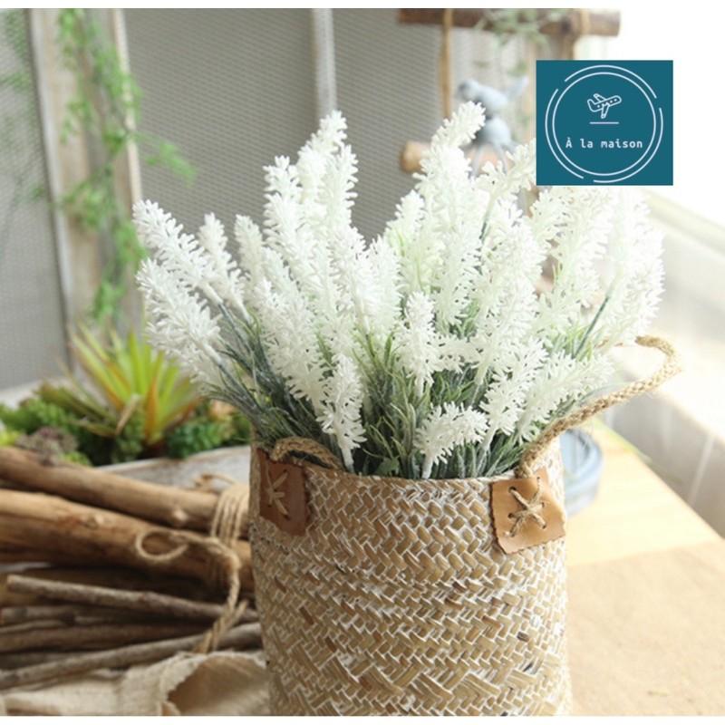 Cụm hoa lavender cao 33cm trang trí nhà cửa, hoa cưới, hoa cô dâu