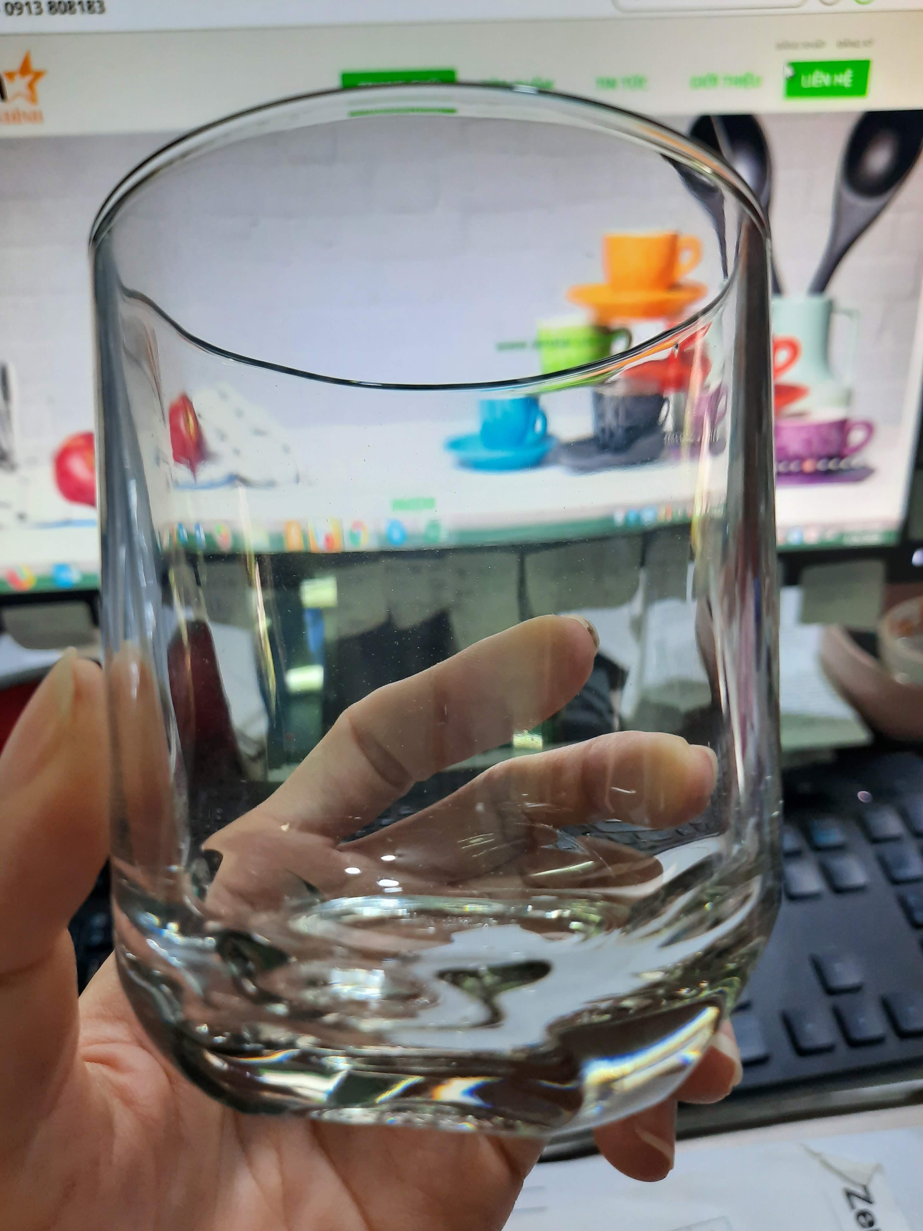 Bộ ly thuỷ tinh uống trà đá P85-8BF