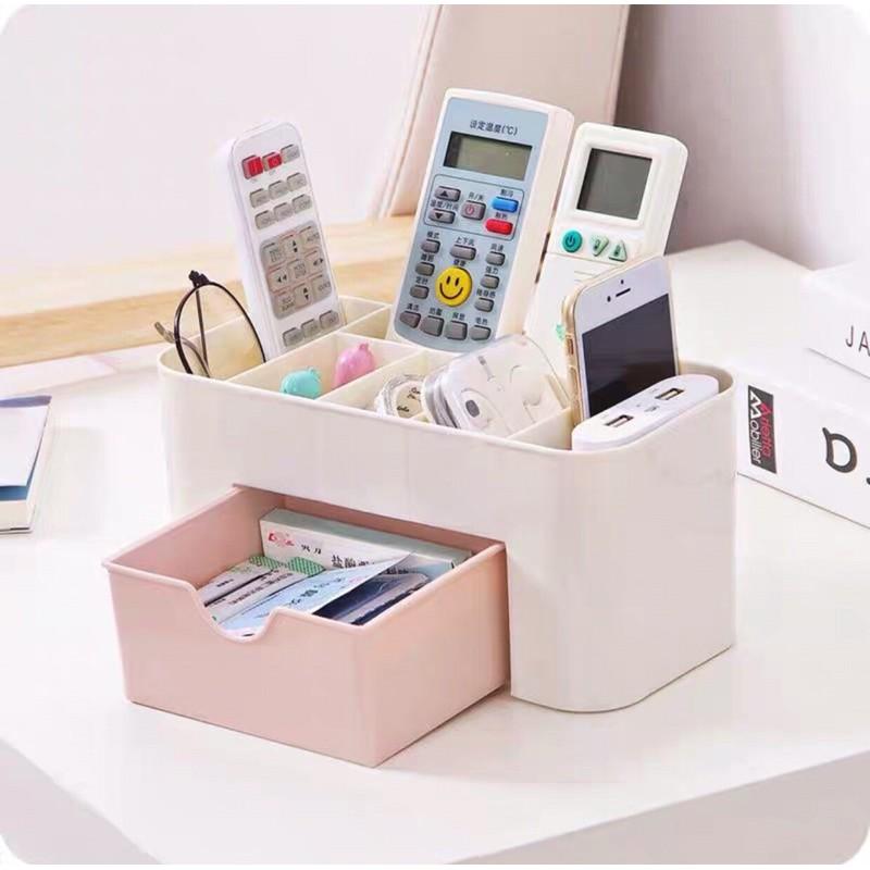 Kệ nhựa đựng đồ trang điểm mini - Khay đựng mỹ phẩm đồ trang điểm bằng nhựa