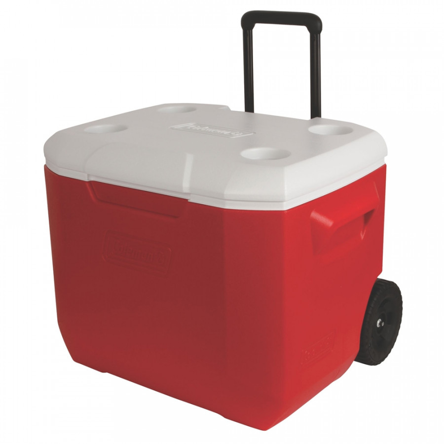 Thùng giữ nhiệt tay kéo Coleman 3000001998 - 57L - Đỏ - 60 QT Wheeled Cooler (Red)