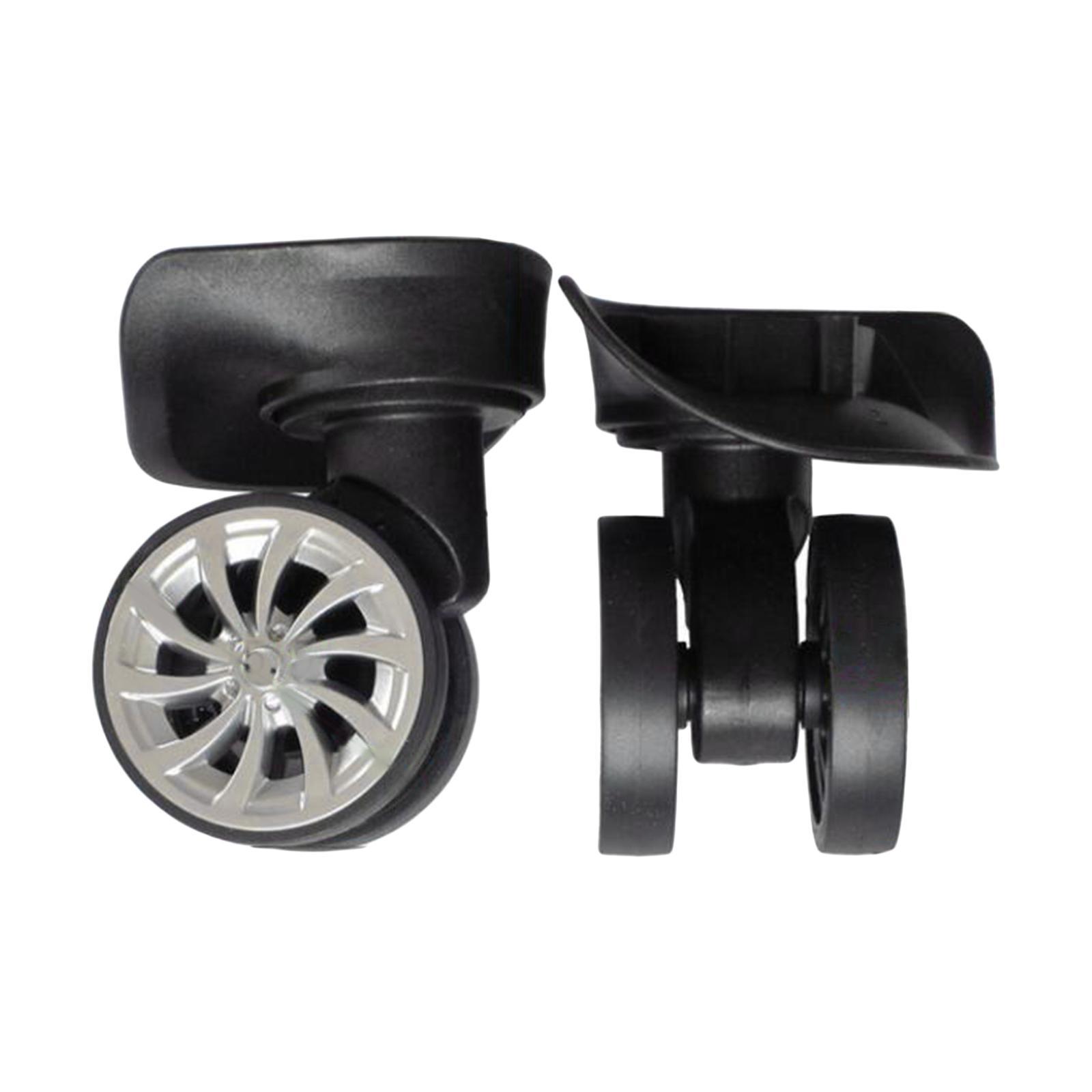 2 Pieces Suitcase Luggage Swivel Caster Wear Resistant Repair Luggage Wheels
