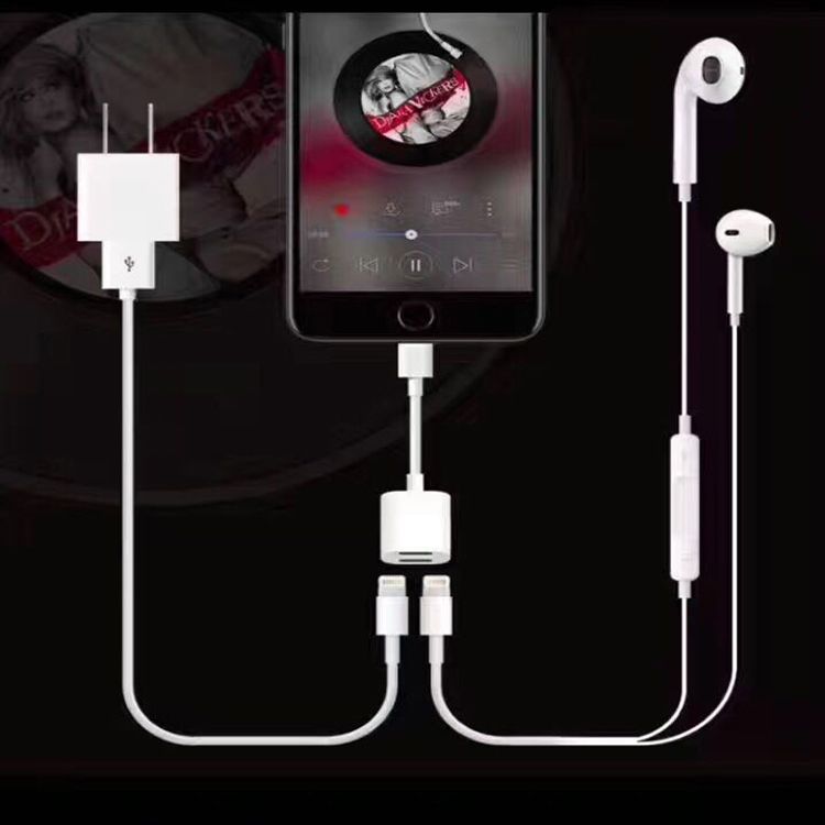 Cáp Lightning Chia Cổng Sạc Và Loa Dành Cho Iphone 7 Plus