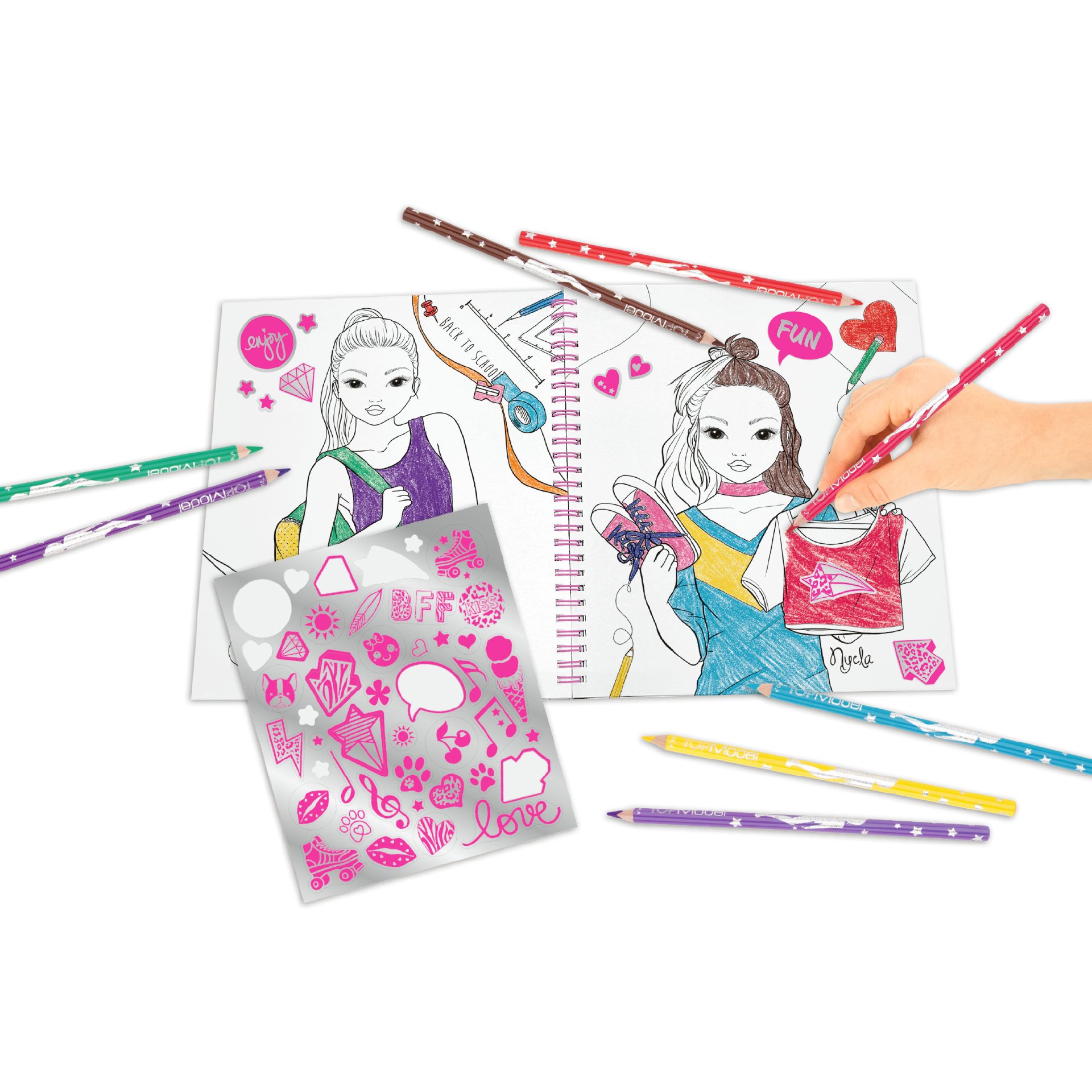 BST thiết kế thời trang TOPModel sticker Book with Sequins TM10744