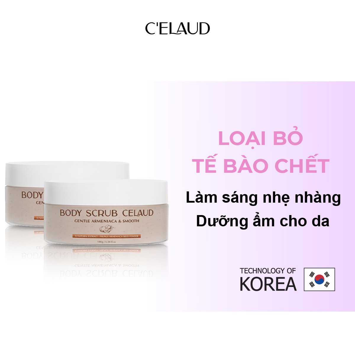 Tẩy Tế Bào Chết Làm Mịn Da Body Scrub Celaud 180g