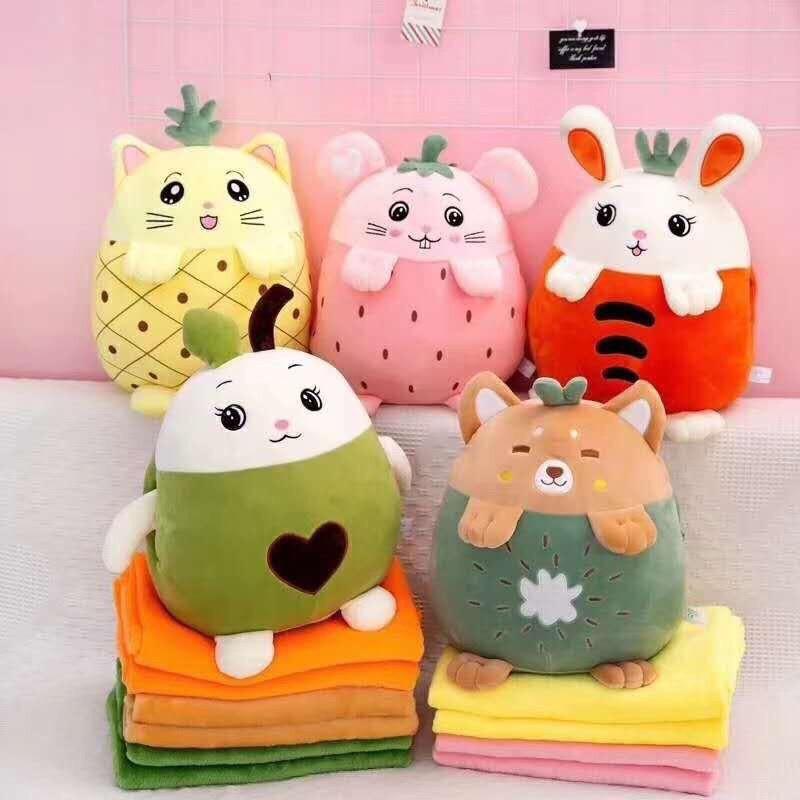 (HQ)Bộ chăn gối văn phòng chuột Hamster, Heo xinh. Hương Quỳnh