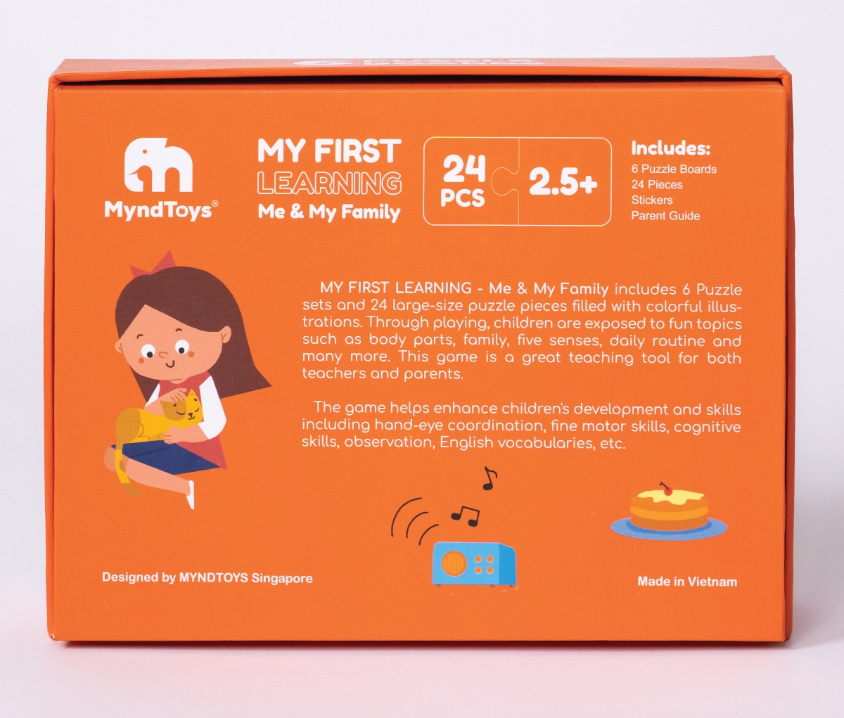 Đồ chơi Giáo dục MyndToys Xếp hình puzzle thông minh My First Learning – Me & My Family cho bé từ 2.5 tuổi