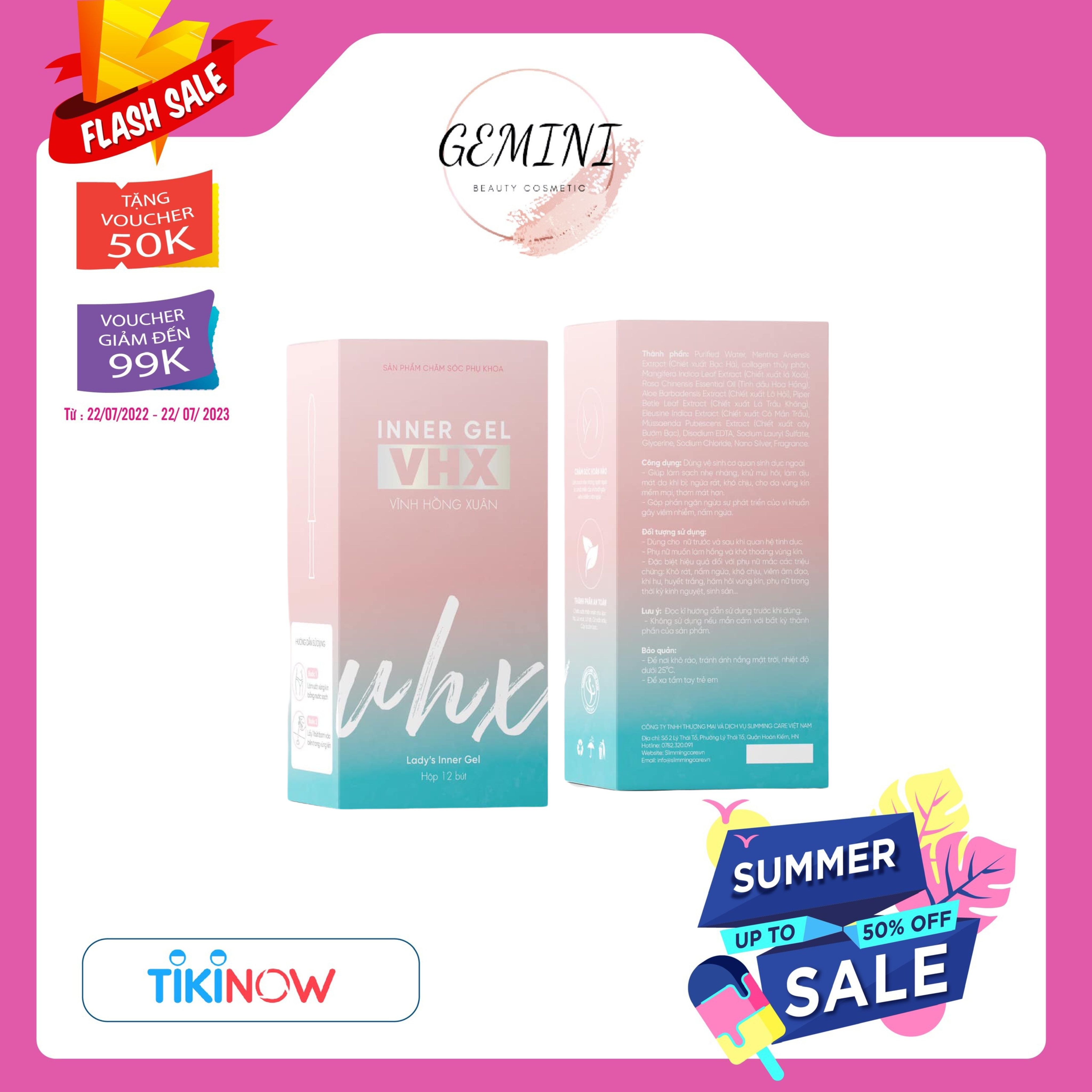 Bút Yêu Inner Gel VHX Vĩnh Hồng Xuân Slimming Care