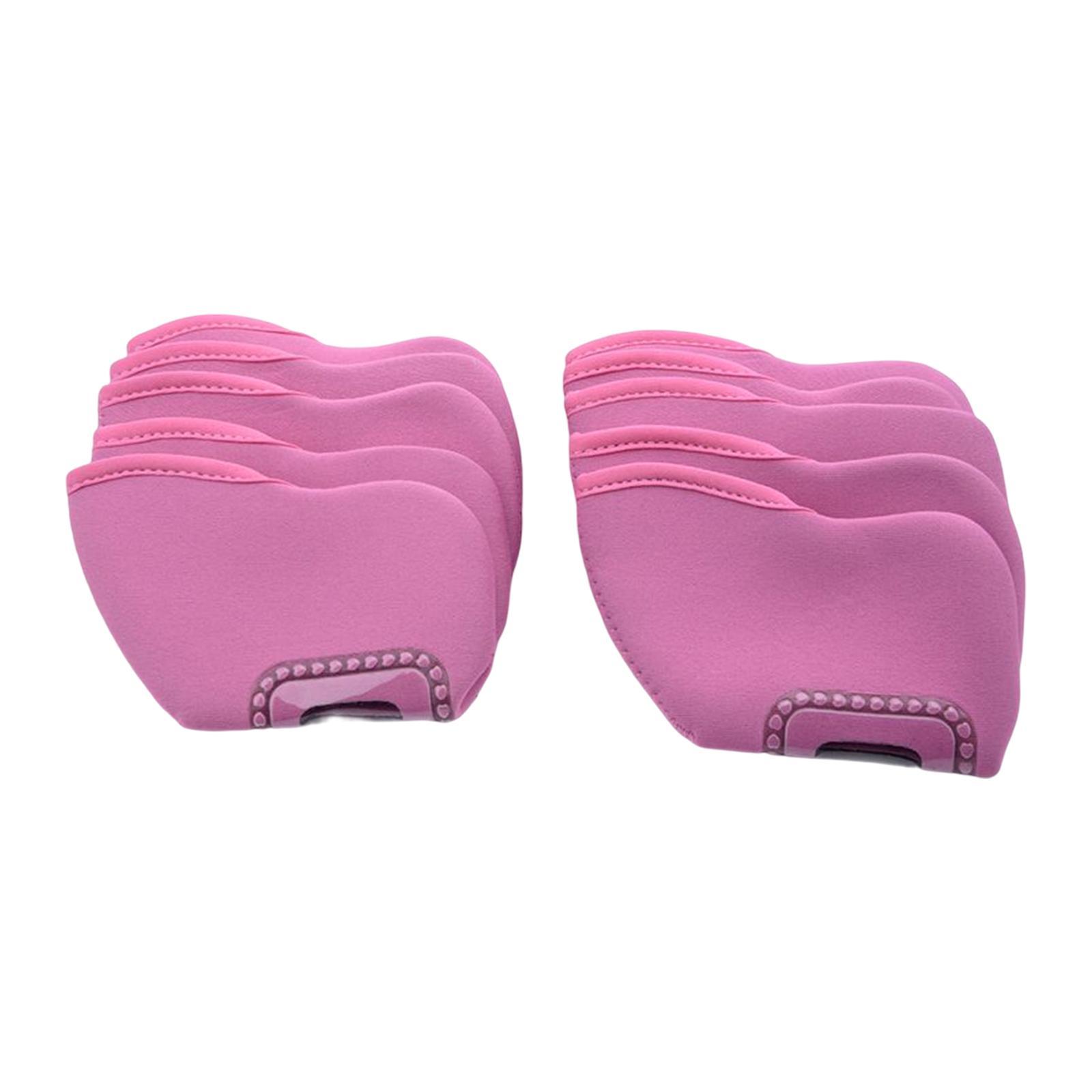 10Pcs Golf Iron Club Head Covers Golf Headcover Waterproof Golf Club Head Cover for Outdoor Sports