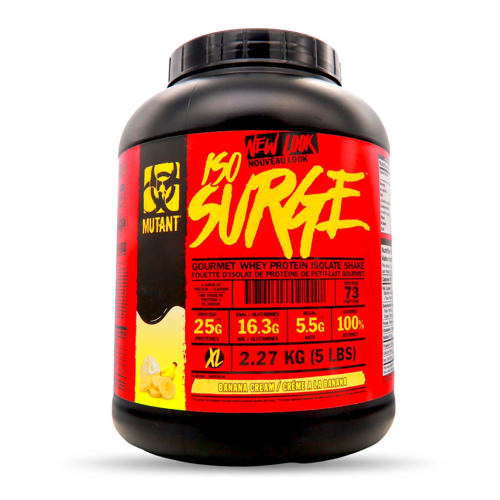 Mutant Iso Surge (2.27KG) Whey Isolate Protein, Thực Phẩm Bổ Sung 25g Whey Protein Isolate, 16.3g EAA, 5.5g BCAA