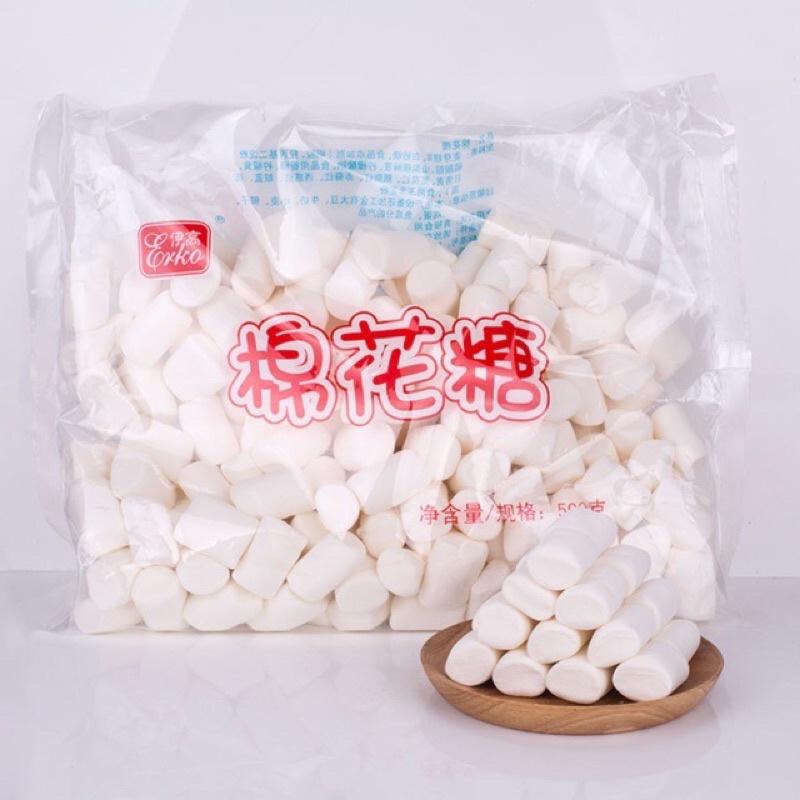 Kẹo Marshmalow Nougat trắng 500gr , Kẹo Bấc