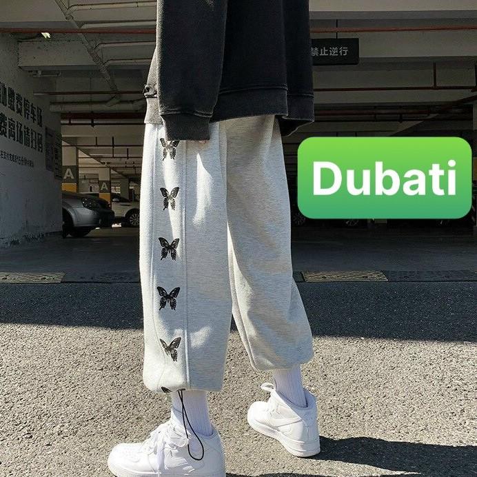 QUẦN JOGGER NAM NỮ HỌA TIẾT BƯỚM SANG CHẢNH HOT TREND- DUBATI FASHION