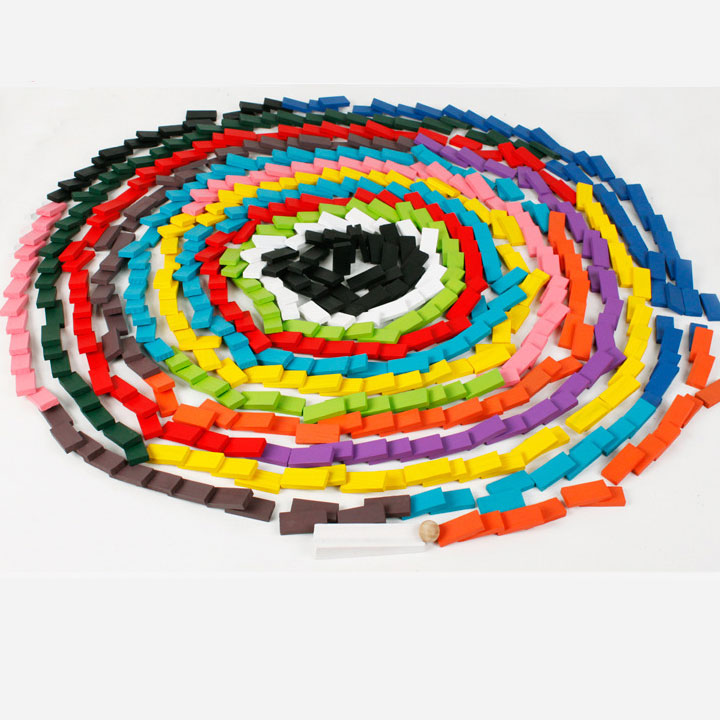 Bộ 120 miếng ghép Domino chất liệu gỗ đồ chơi giáo dục