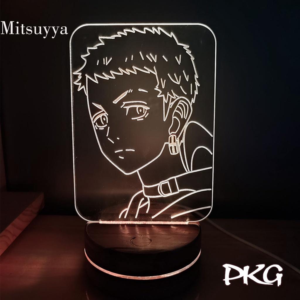 Đèn Ngủ Led 3D MISSUYYA nhân vật Anime phát sáng 16 màu cảm ứng có điều khiển từ xa