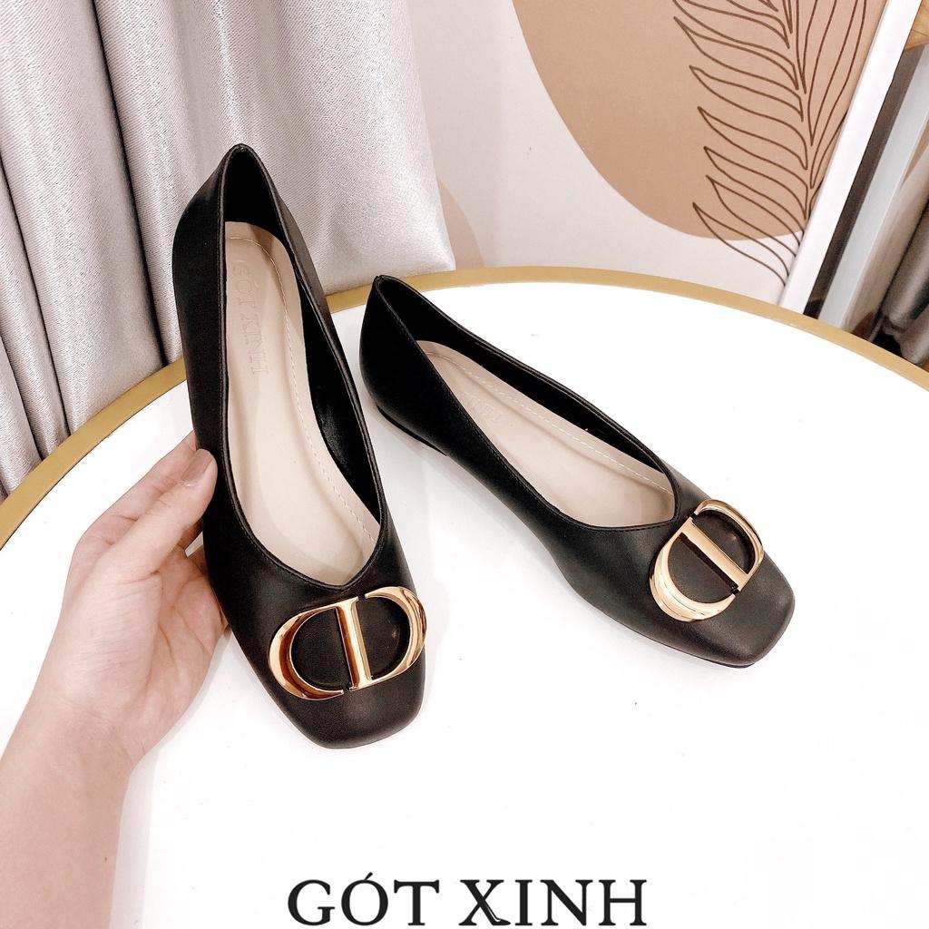 Giày búp bê GÓT XINH B1 da mờ đế bệt